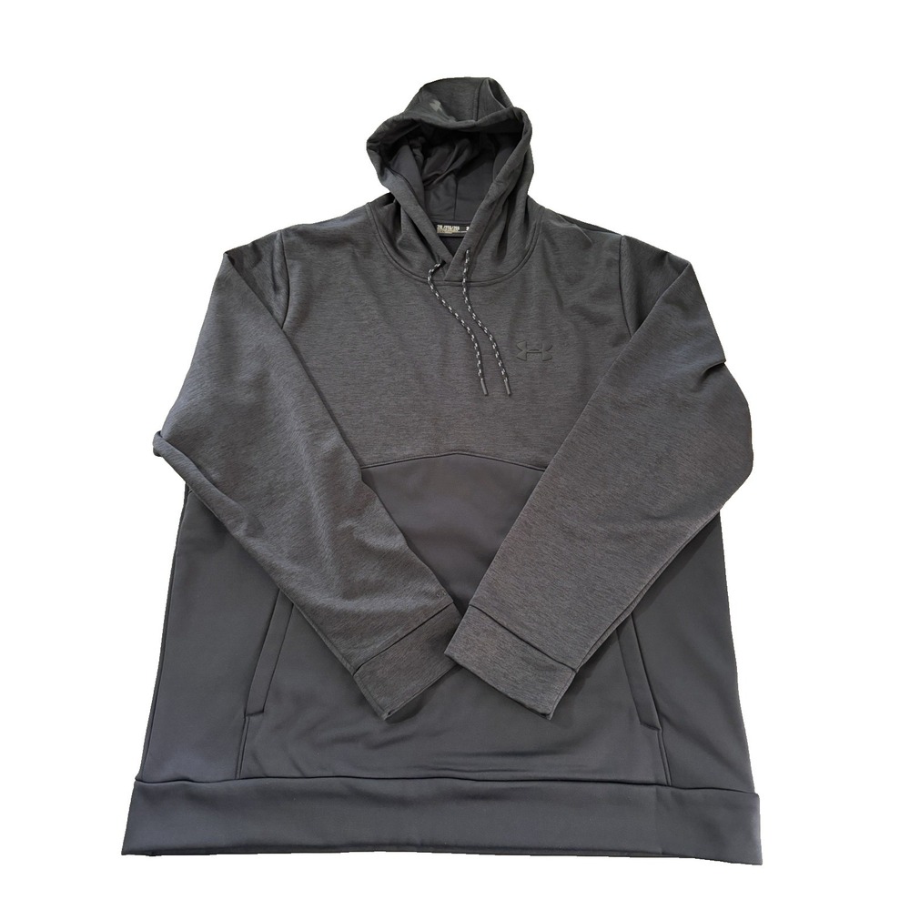 Under Armour Men's Size 2XL Regular Black Heathered Hoodie